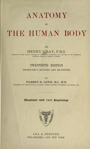 Henry Gray: Anatomy of the human body (1918, Lea & Febiger)